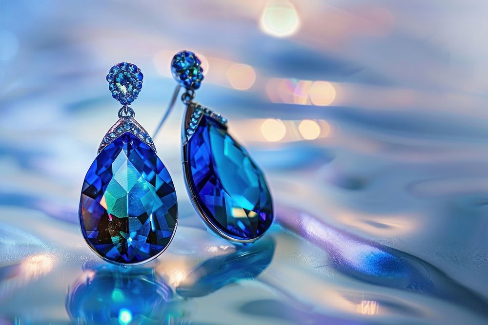 Earrings jewelry gemstone crystal.