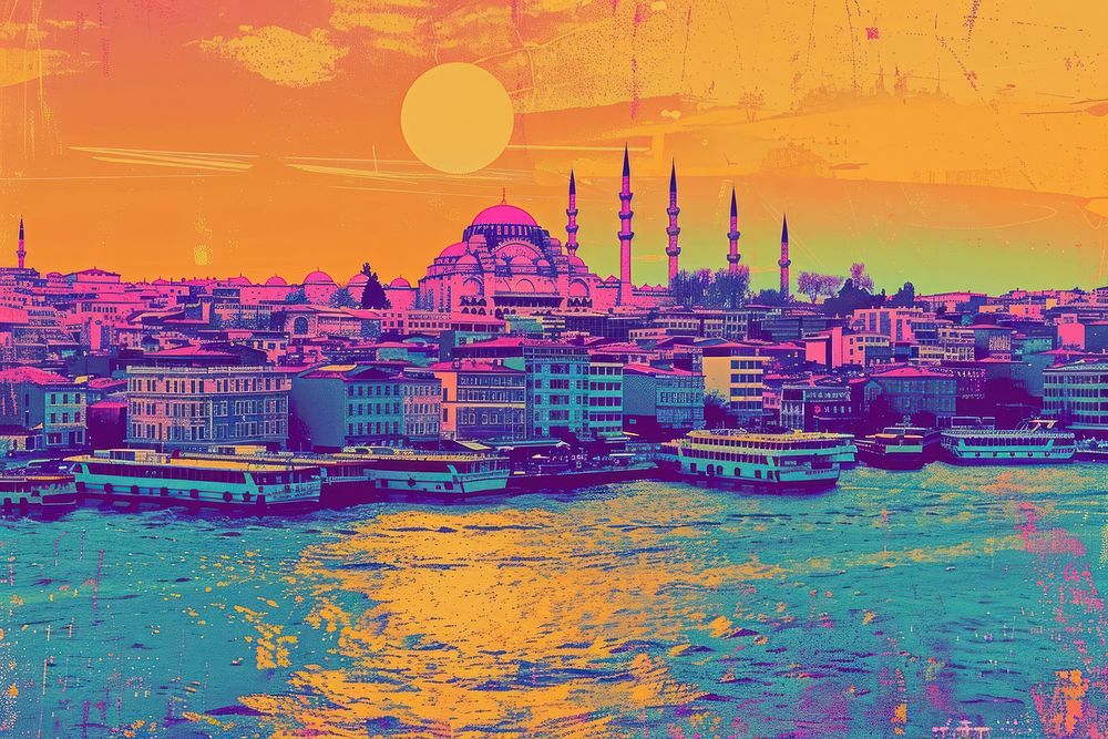 Istanbul architecture cityscape outdoors.