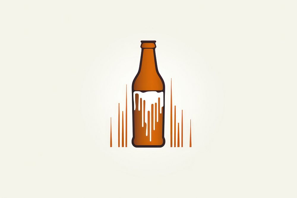 Logo of beer bottle drink condensation.