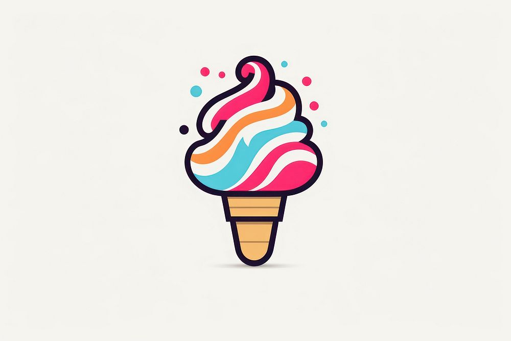 Logo of ice cream dessert creativity sprinkles.