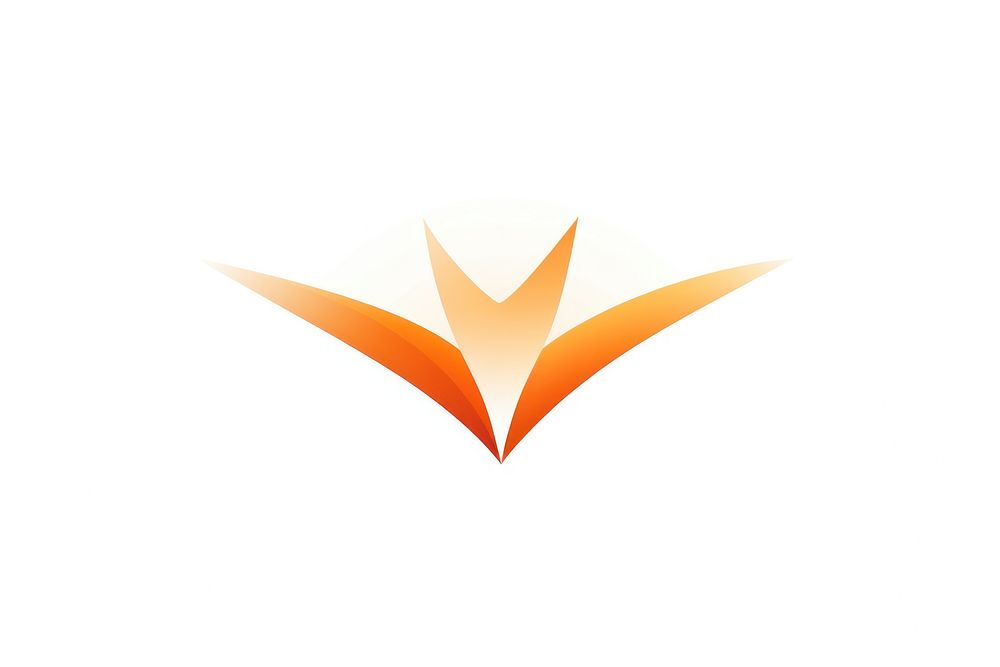 Orange speed vectorized line logo symbol white background.
