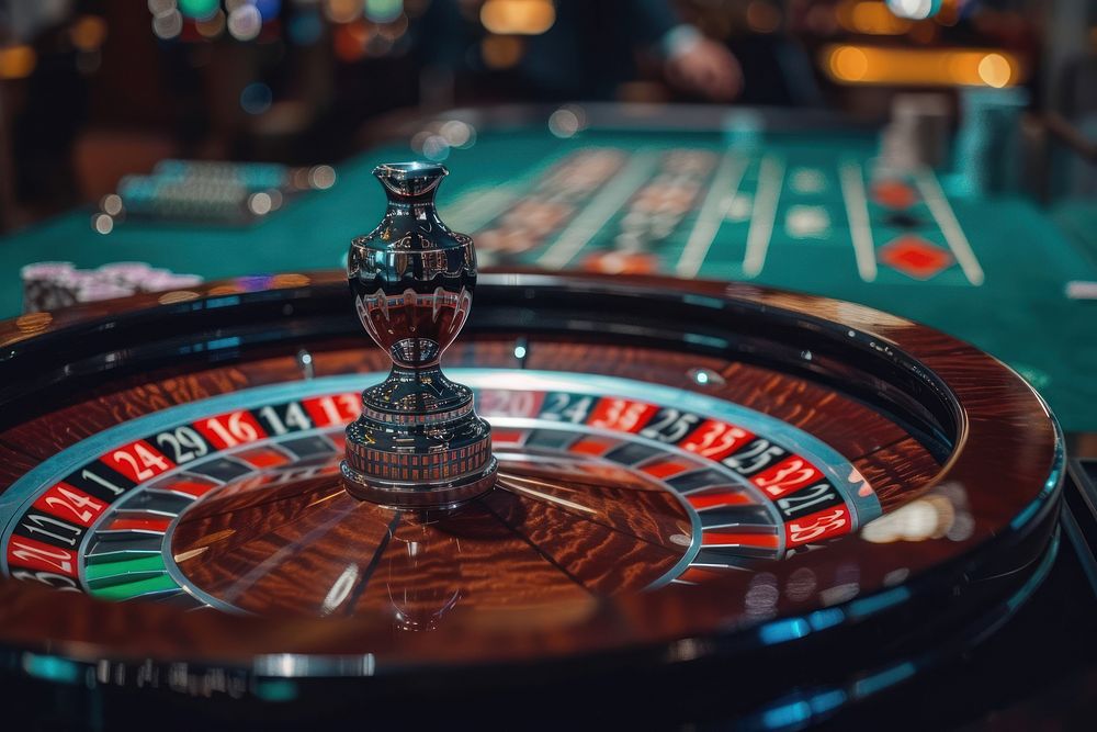 Casino roulette wheel casino nightlife gambling.