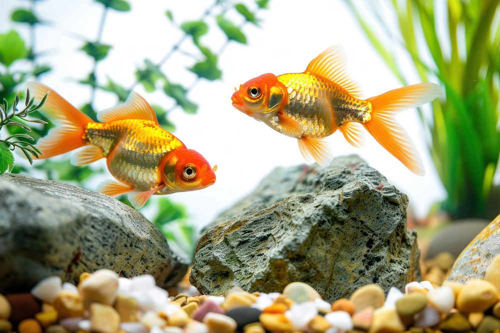 Aquarium fish tank goldfish animal pomacentridae.