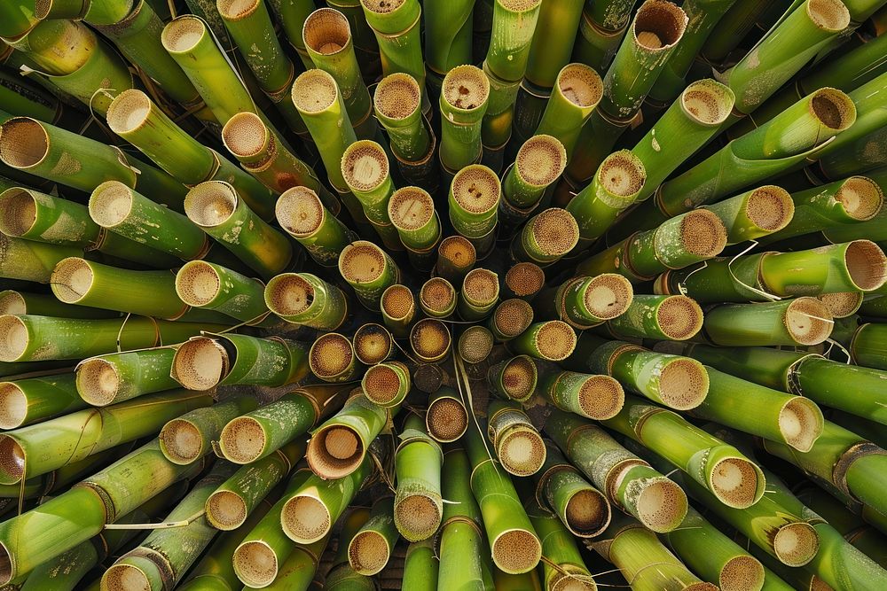 Bamboo food vegetable pattern.