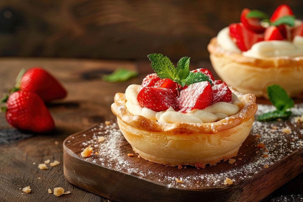 Pie dessert pastry cream.