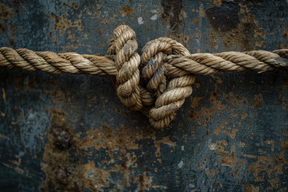 Rope knot backgrounds durability corrosion.