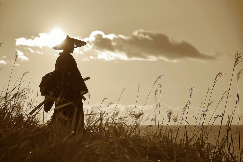 Samurai backlighting photography outdoors.