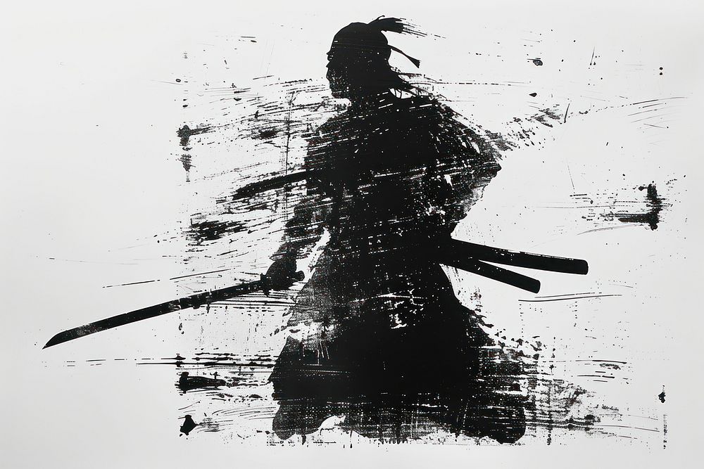 Samurai silhouette samurai art.