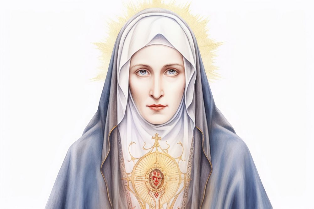 Mary mother of Jesus portrait representation spirituality.