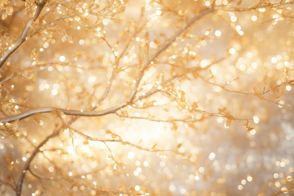 Gold tree branch pattern glitter backgrounds light.