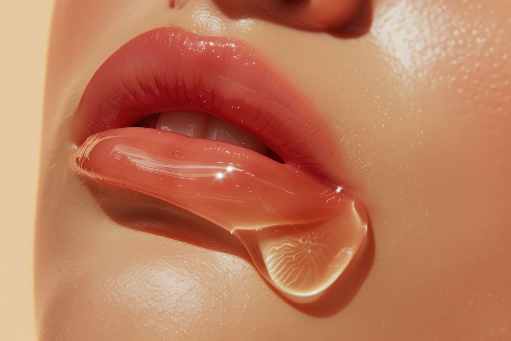 Skin mouth lip cosmetics.