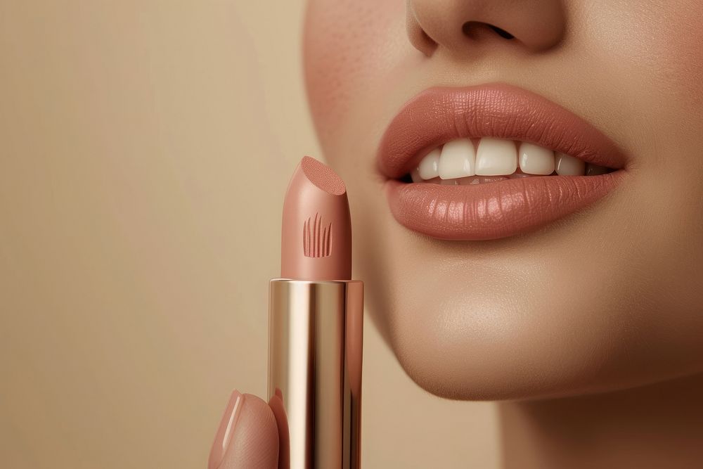 Lipstick cosmetics skin perfection.