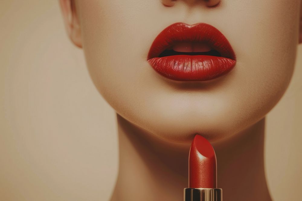 Lipstick cosmetics skin perfection.