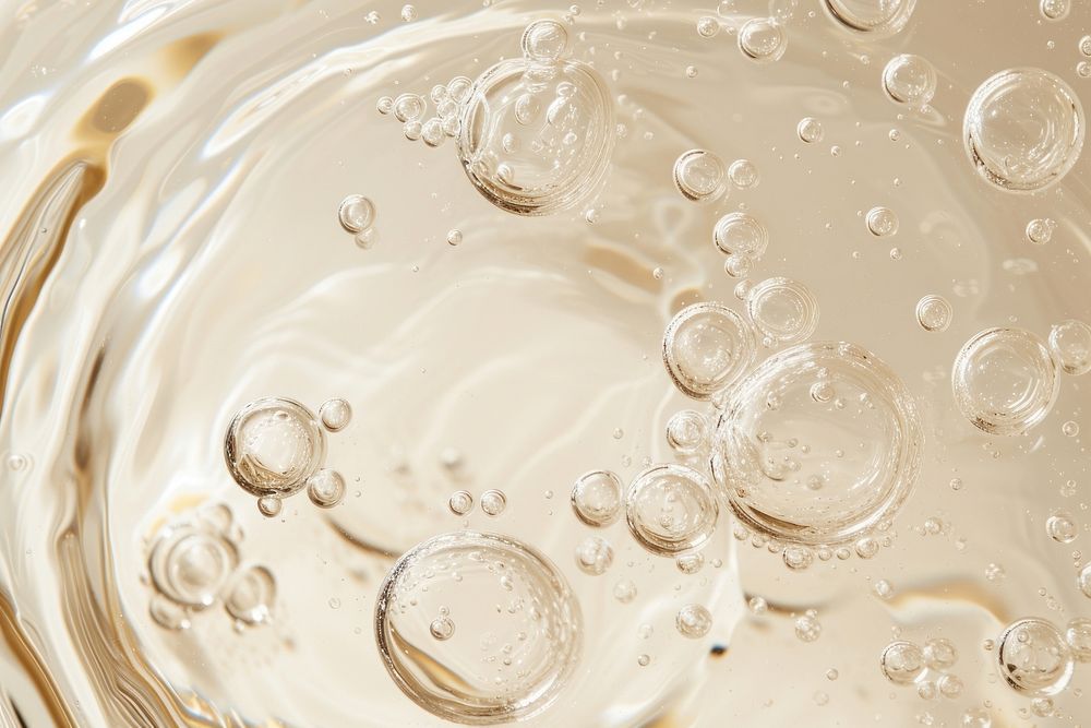 Oil serum texture backgrounds bubble refreshment.