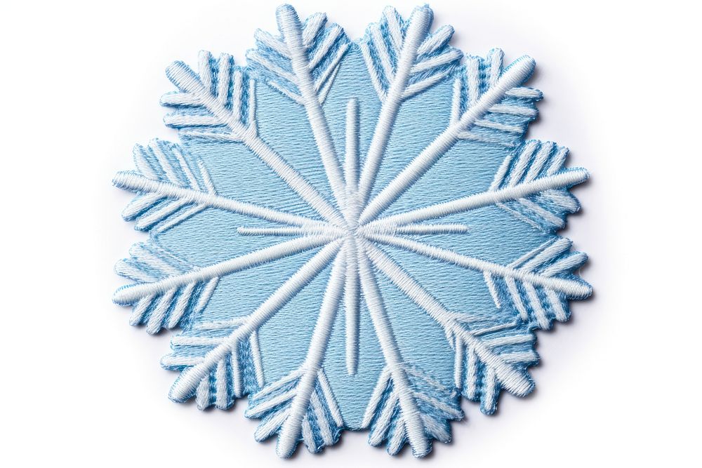 Snowflake circle frame pattern blue ice.
