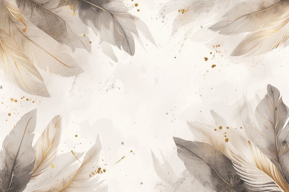 Feather forest watercolor background backgrounds lightweight fragility.