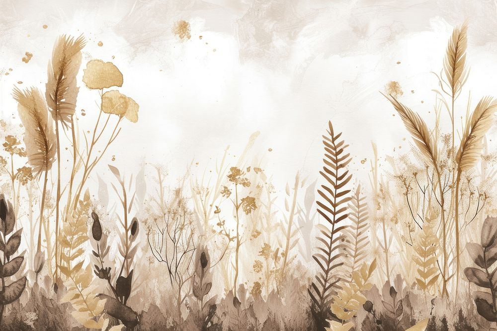 Feather forest watercolor background painting backgrounds outdoors.