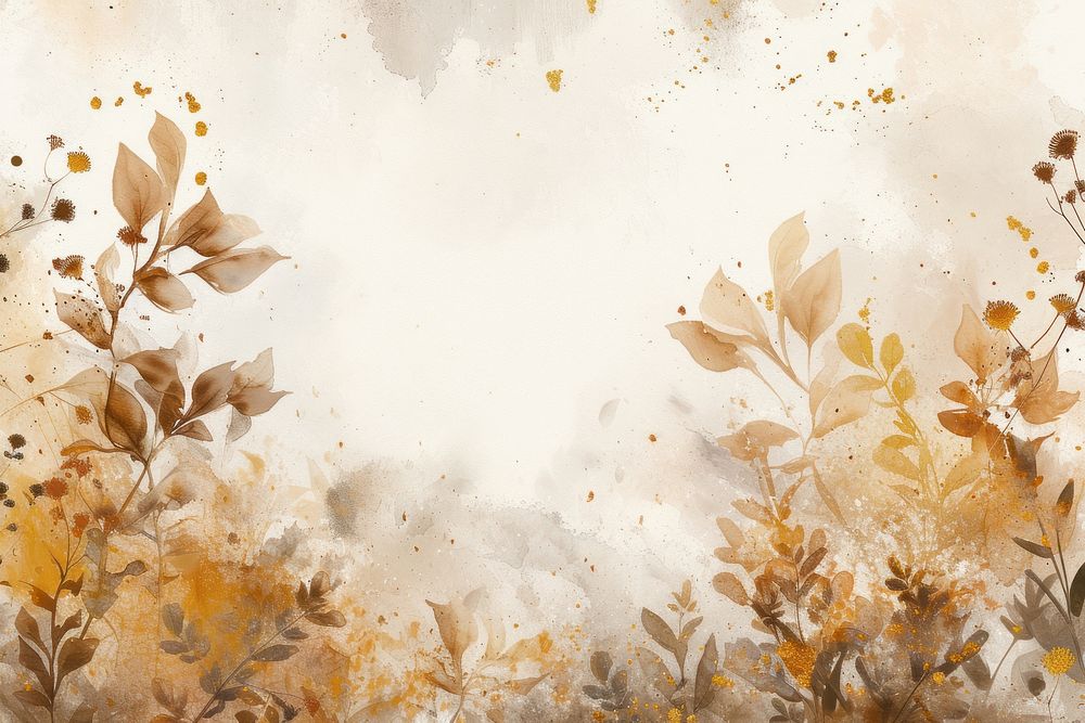 Floral watercolor background backgrounds outdoors painting.