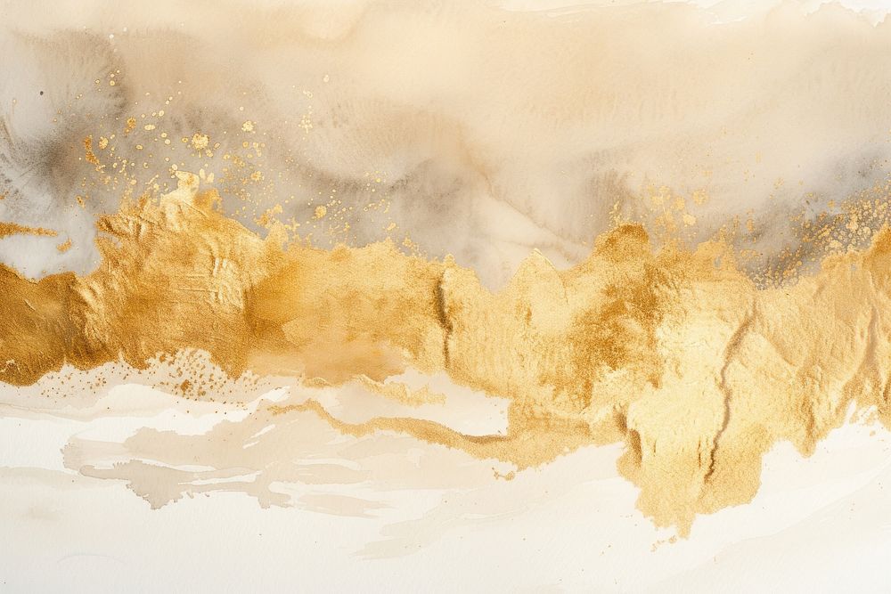 Gold watercolor background backgrounds painting splattered.