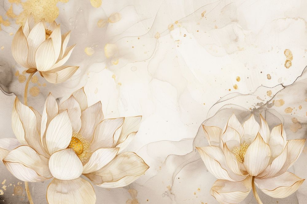 Lotus watercolor background backgrounds painting pattern.