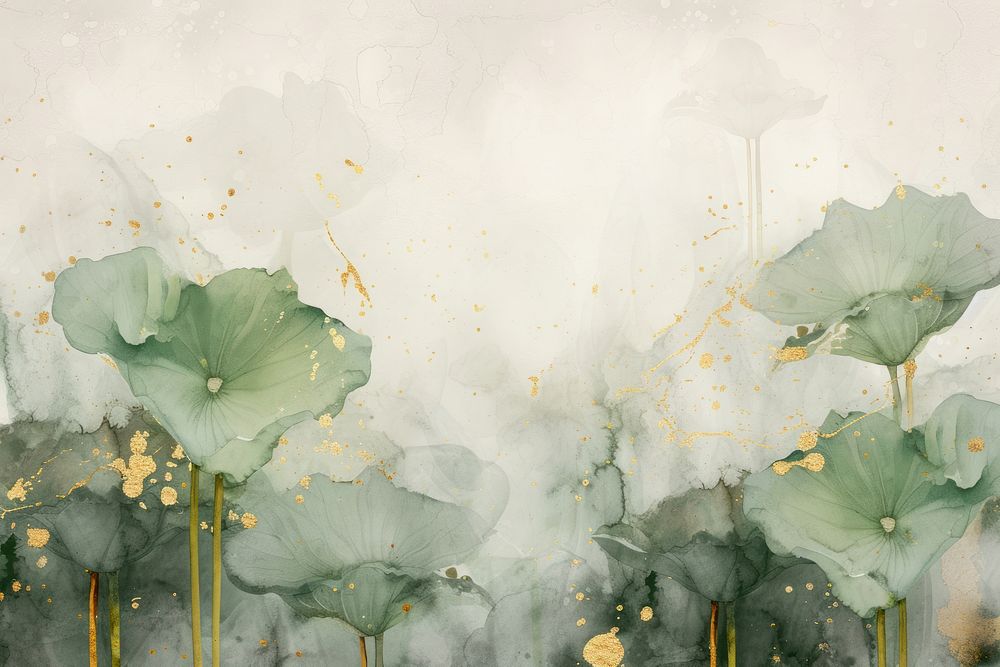 Lotus forest watercolor background backgrounds outdoors painting.