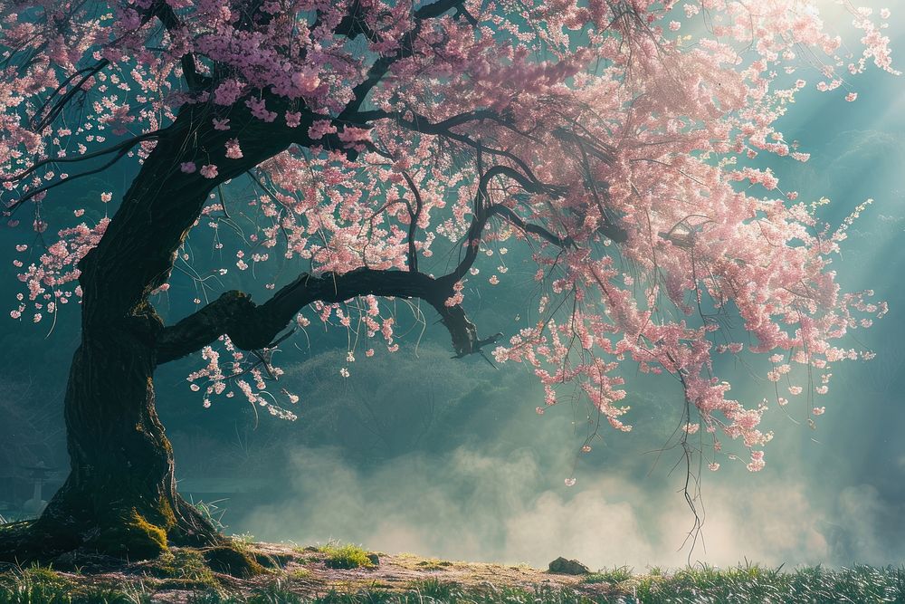 Photo of a Cherry blossom outdoors nature flower.