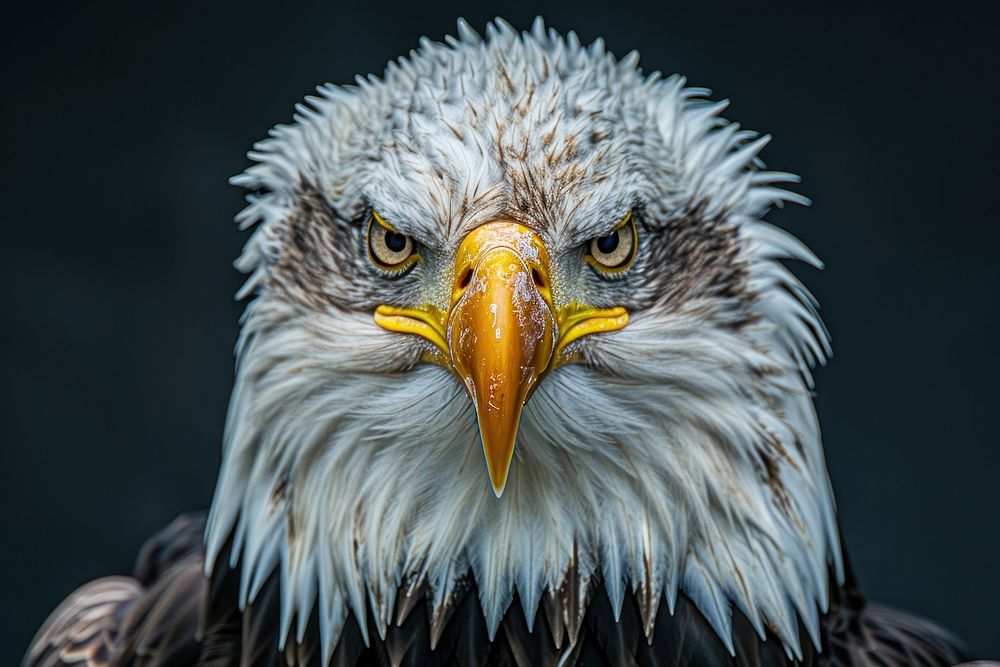 American bald eagle animal beak bird.