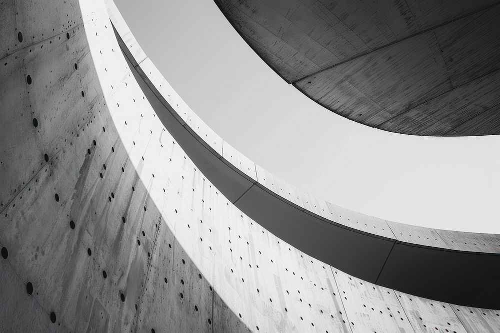 Architecture details Metal sheet Facade curve pattern Building exterior architecture building concrete.