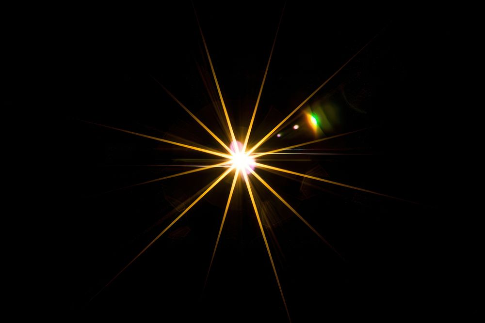 Lens Flares overlay effect light night flare.