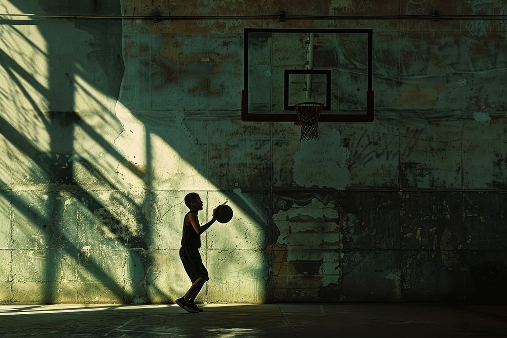 Person playing basketball sports person light.