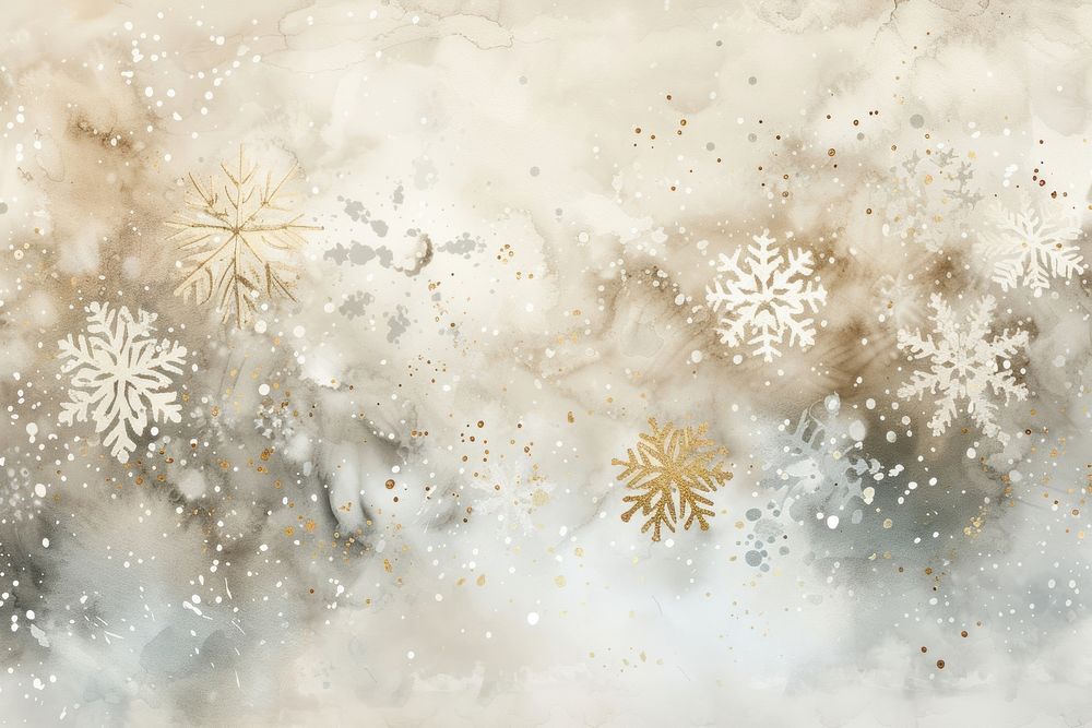 Snowflake watercolor background backgrounds celebration decoration.