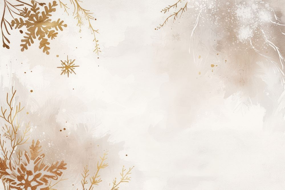 Snowflake watercolor background backgrounds painting pattern.