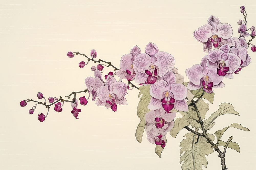An isolated royal orchid bouquet flower blossom plant.