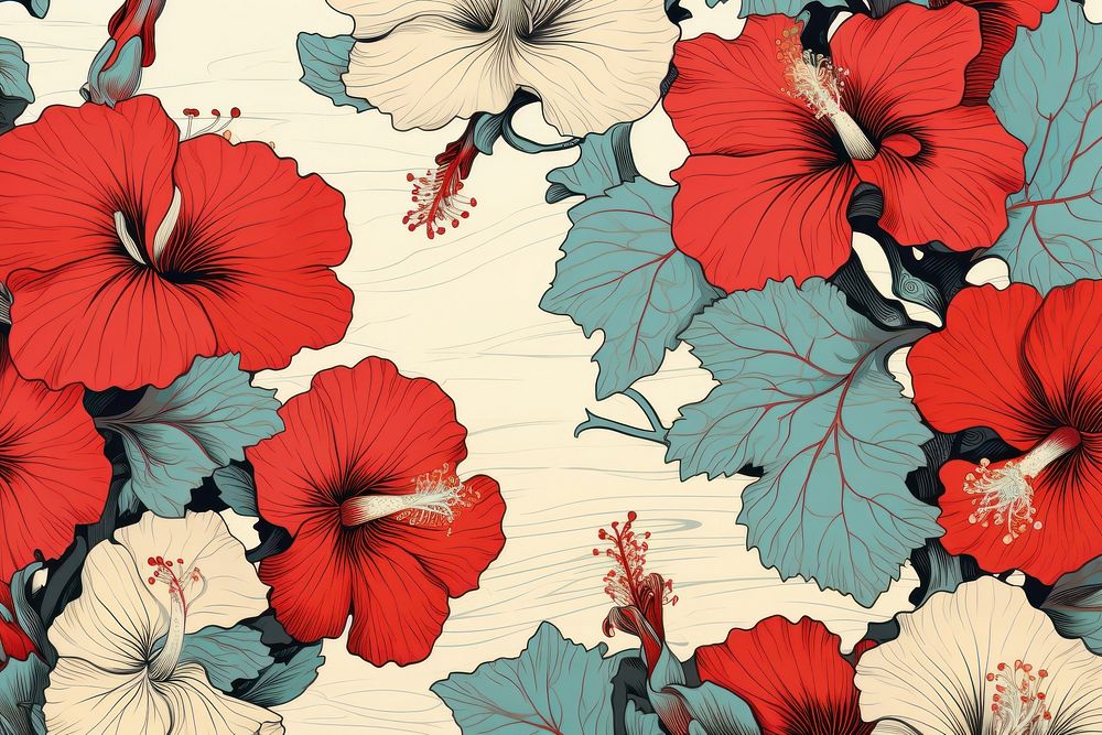 Hibiscus flower backgrounds plant.
