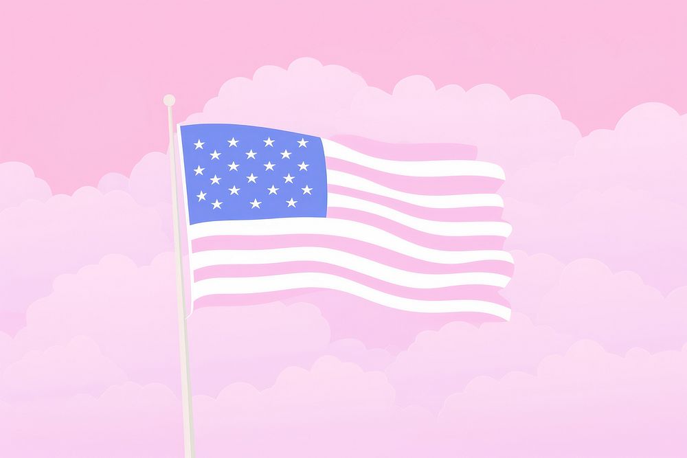 Usa flag illustration independence patriotism symbolism.