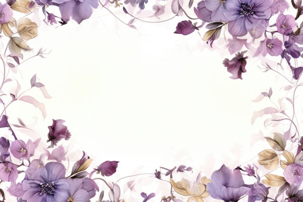Purple Floral backgrounds pattern flower.