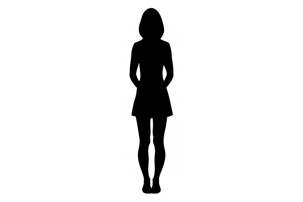 Silhouette adult white white background.