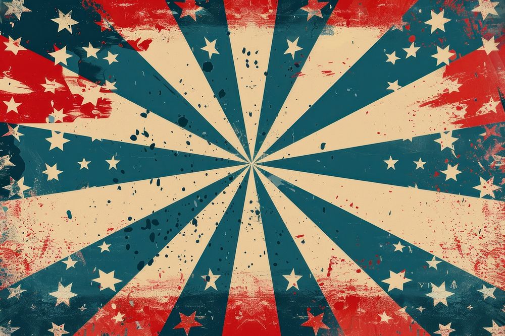 Vector illustrated of a 4th of july flag backgrounds patriotism.