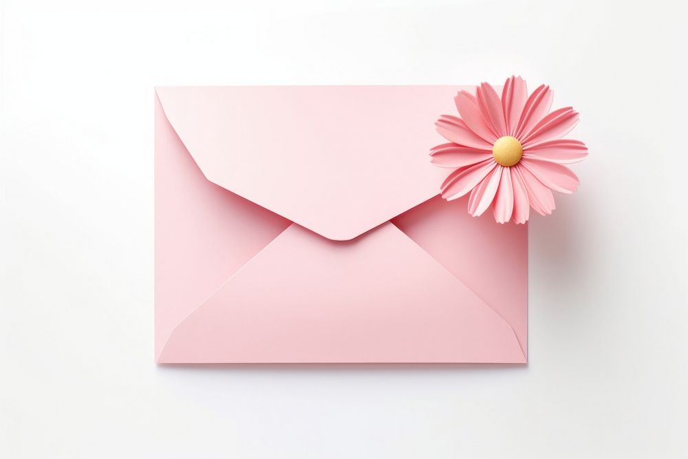 Daisy envelope paper pink.