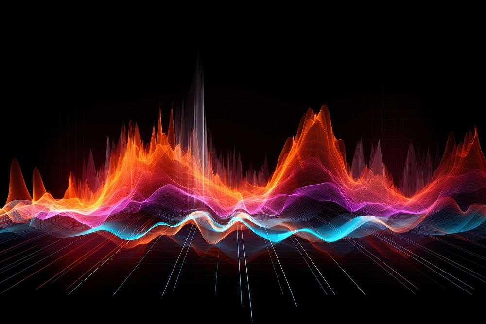 Sound wave abstract pattern light.