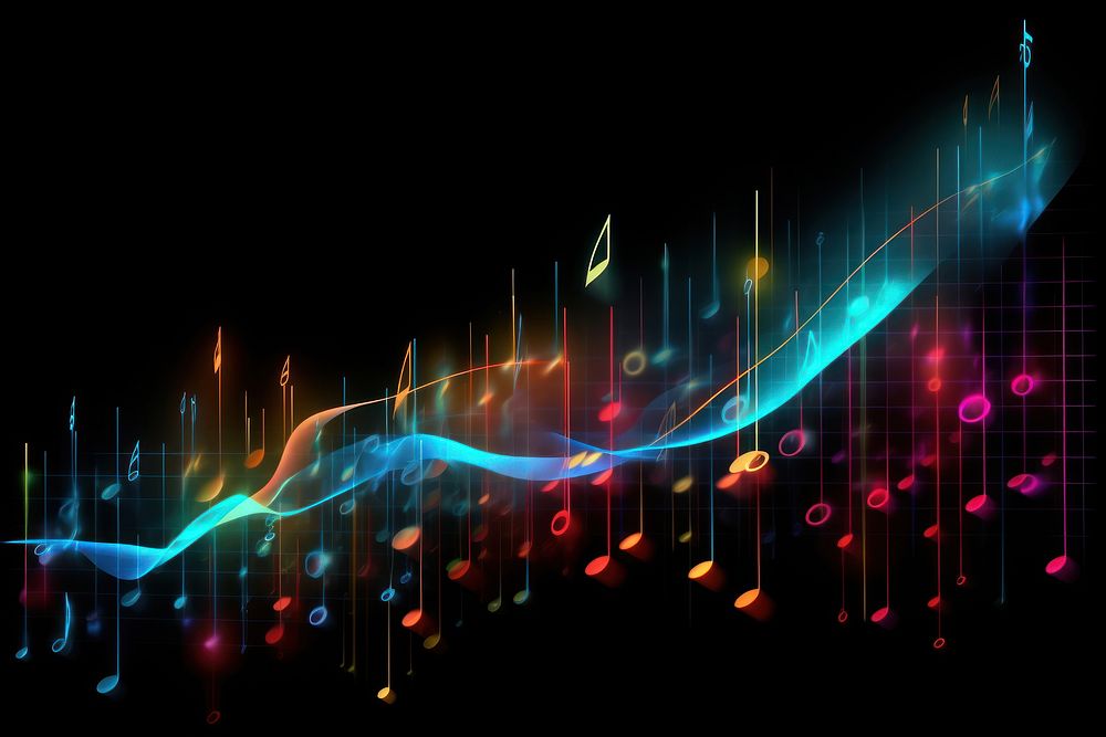 Musical note symbol backgrounds abstract light.