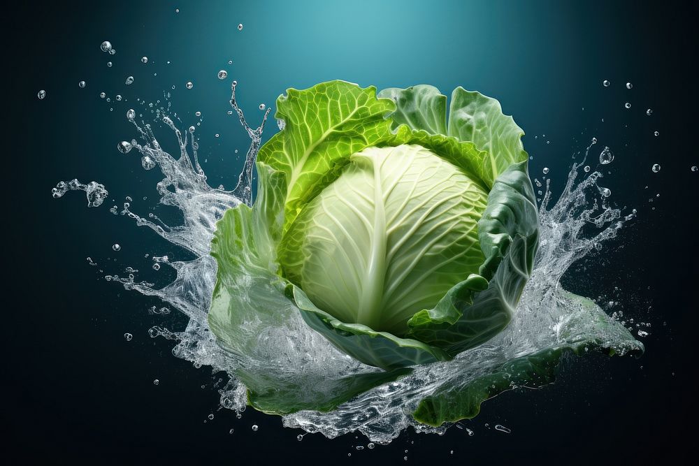 Cabbage food vegetable plant.