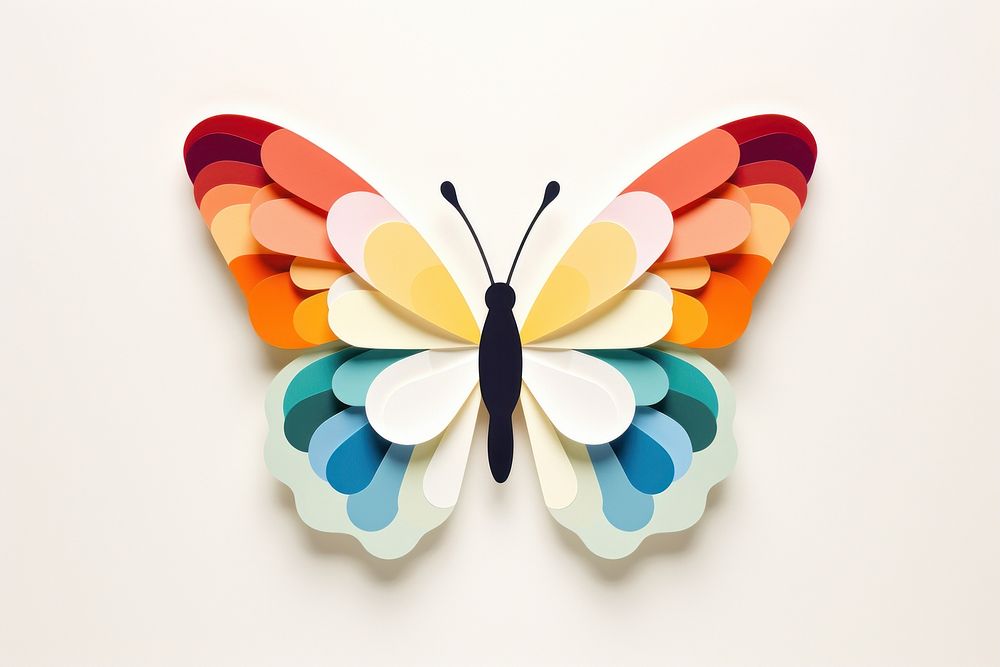Colorful butterfly art creativity medication.