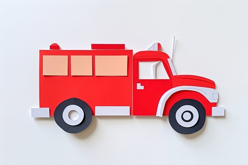 Fire truck vehicle transportation .