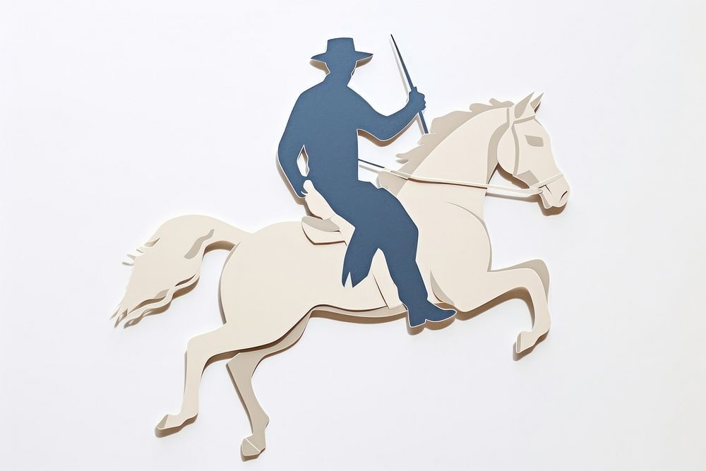 Man riding horse animal mammal art.