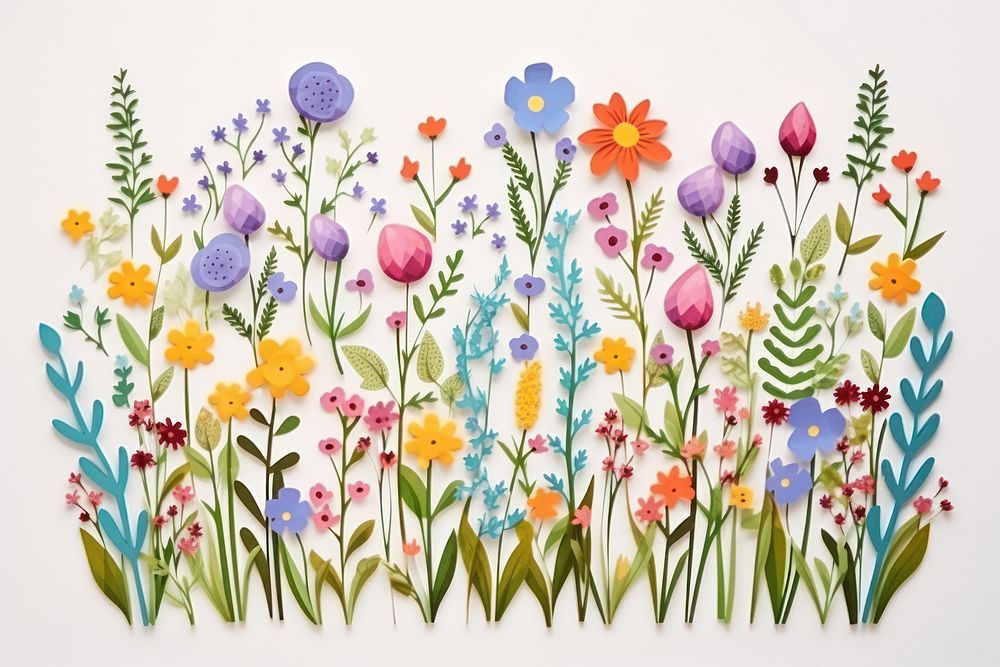 Meadow backgrounds painting pattern.