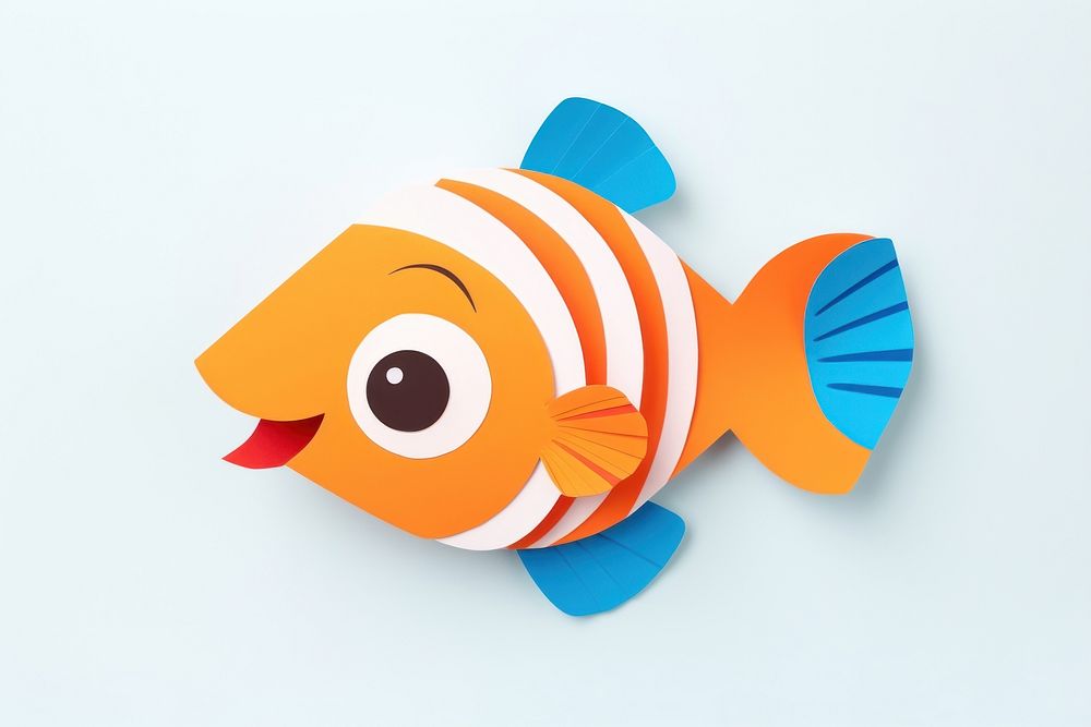 Nemo fish animal representation pomacentridae.