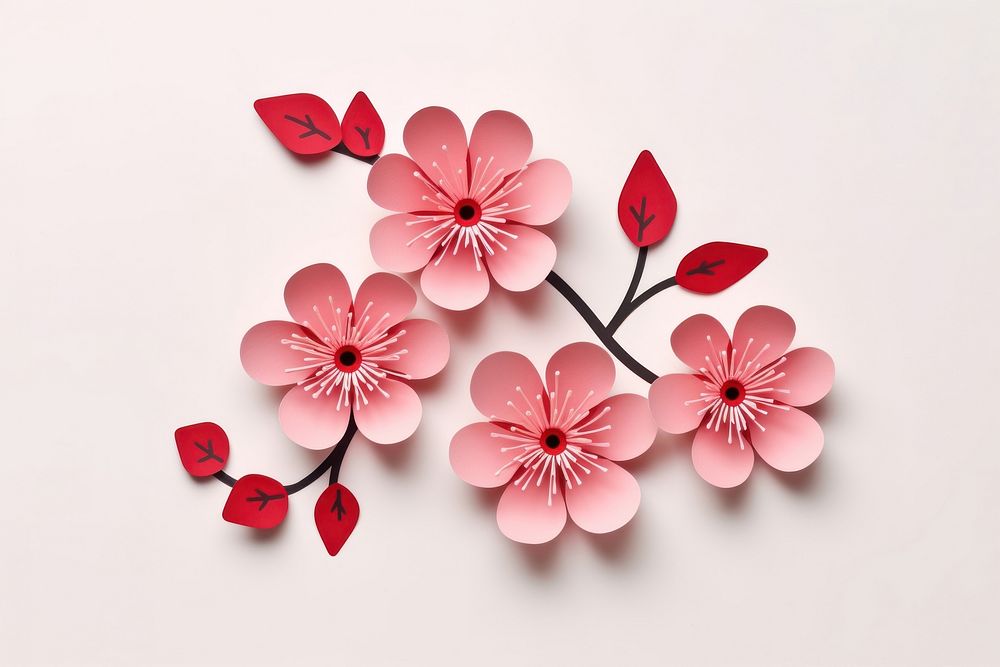 Sakura flower petal plant art.