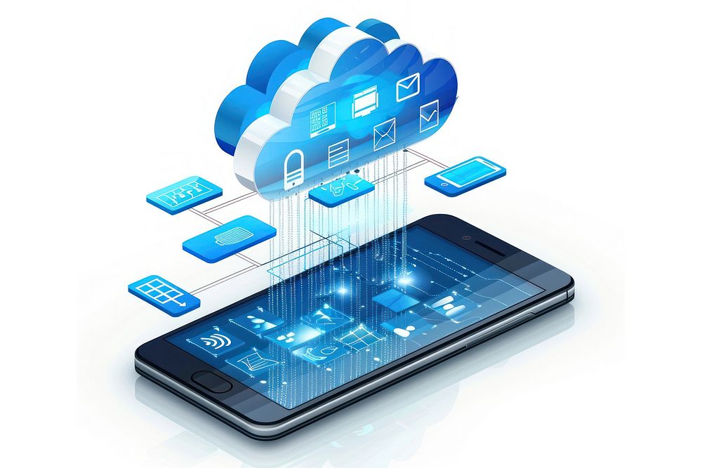 Cloud networking technology phone portability.