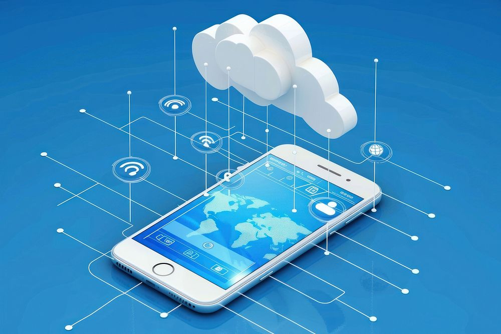 Cloud networking technology cloud phone.